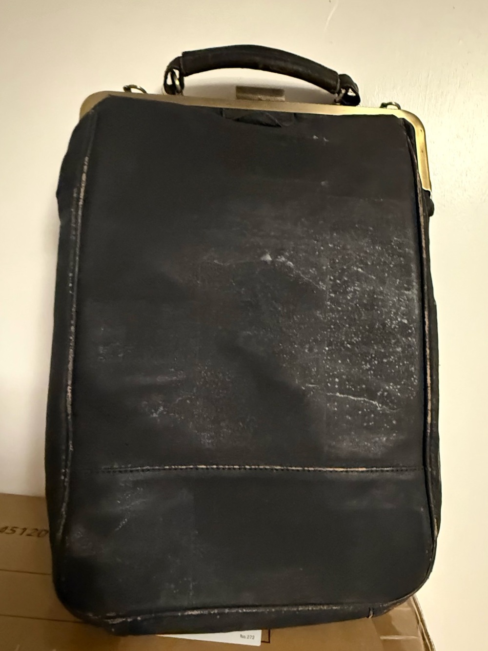 Laflore Paris bobobark Cork Backpack and Canvas Dust Bag - Black
